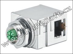 6GK1901-0DM40-2AA5, přechodka Ethernet M12/RJ45 4x2, SIMATIC NET